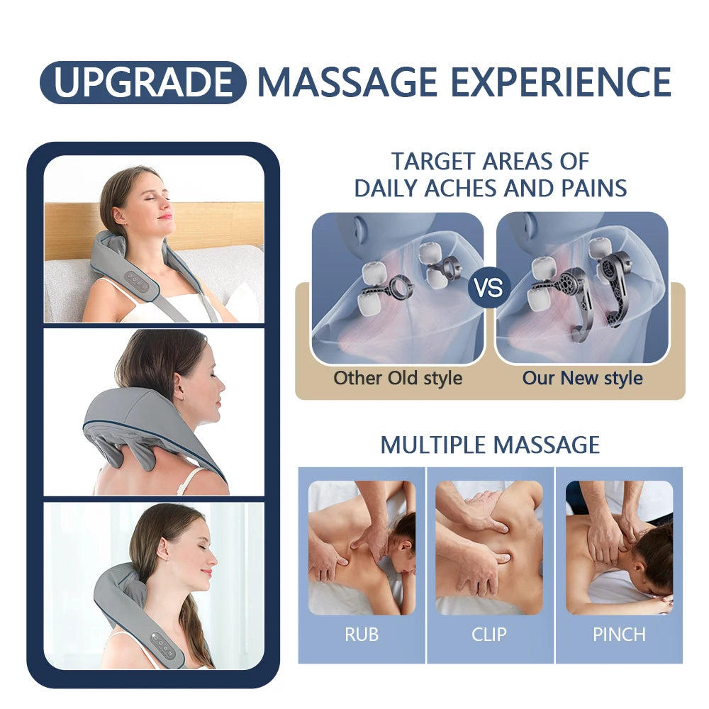 Massageador Eletrico P/ Pescoço, costas e ombros