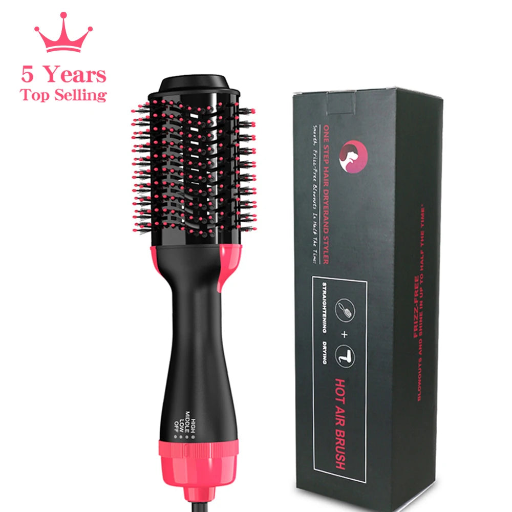 Escova Secadora de Cabelo Profissional 3 em 1 - Seca escovando, Alisa e Modela