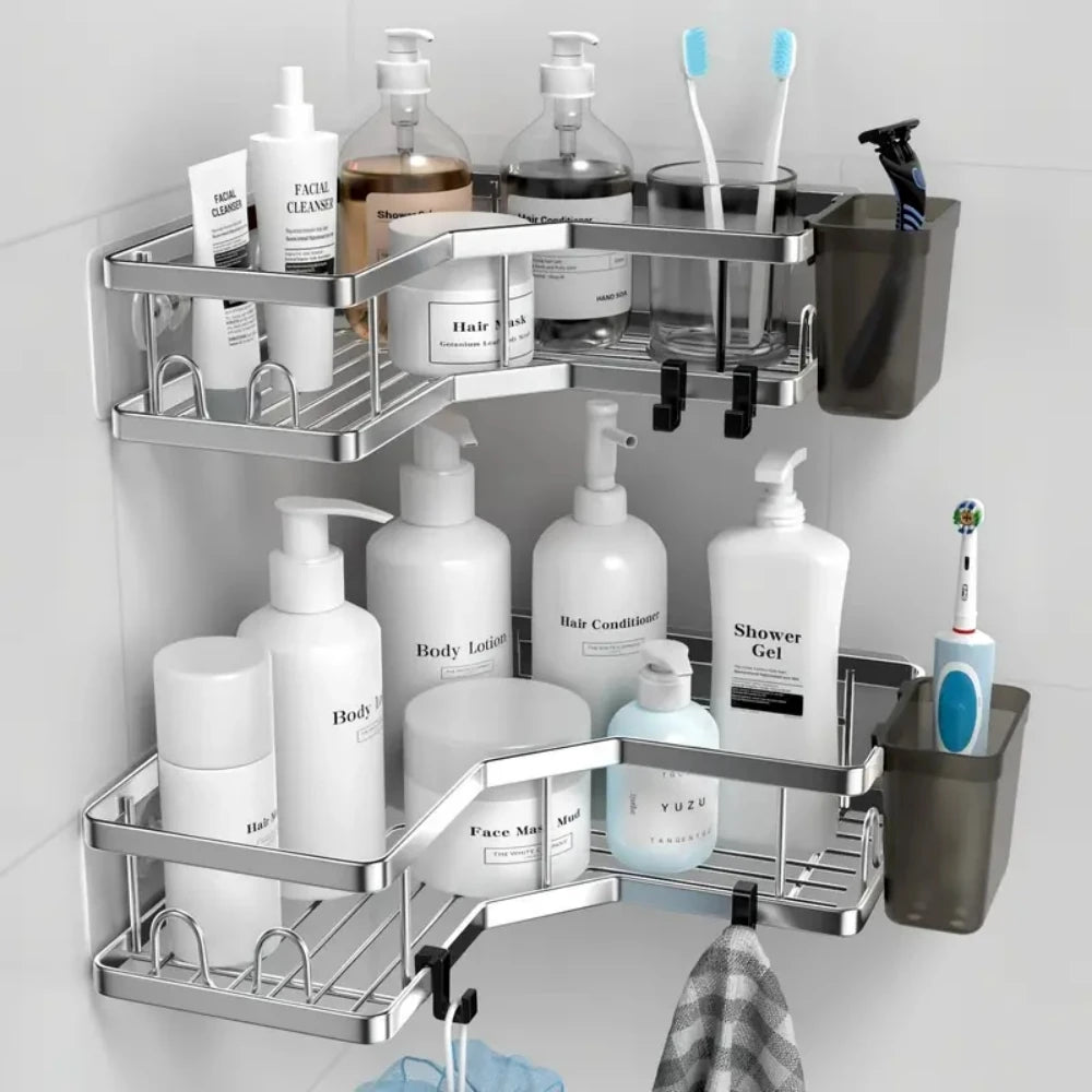 Suporte Organizador Para Canto e Parede 5pcs Multiuso