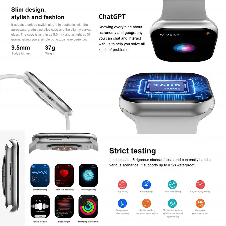 Smart Watch 10 HD AMOLED Waterprof